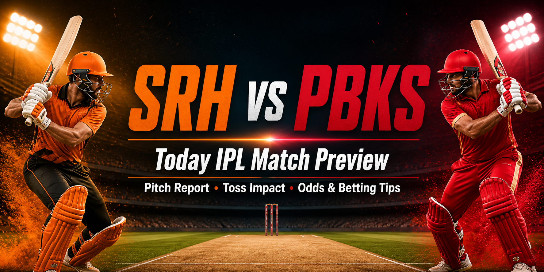 SRH vs PBKS Today IPL Match Preview: Pitch Report, Toss Impact, Odds & Betting Tips