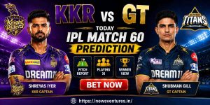 KKR vs GT, 60th Match IPL 2026: Prediction