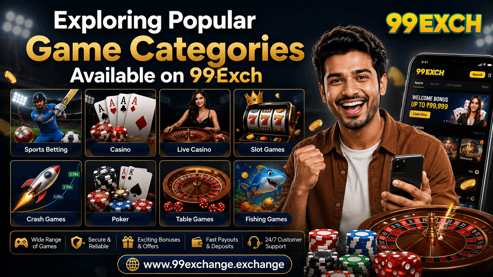 99Exch casino games