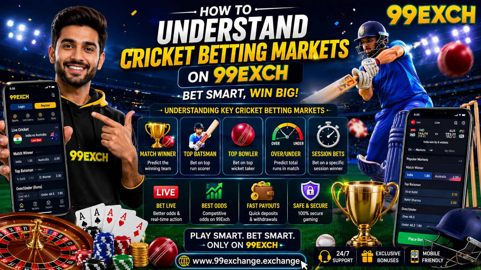 Cricket betting on 99exch