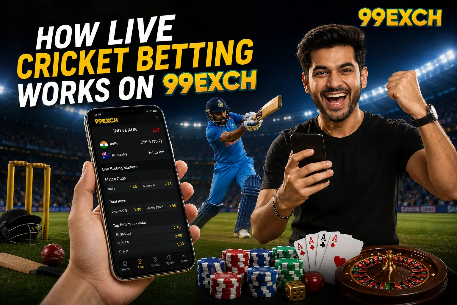 Cricket betting on 99exch